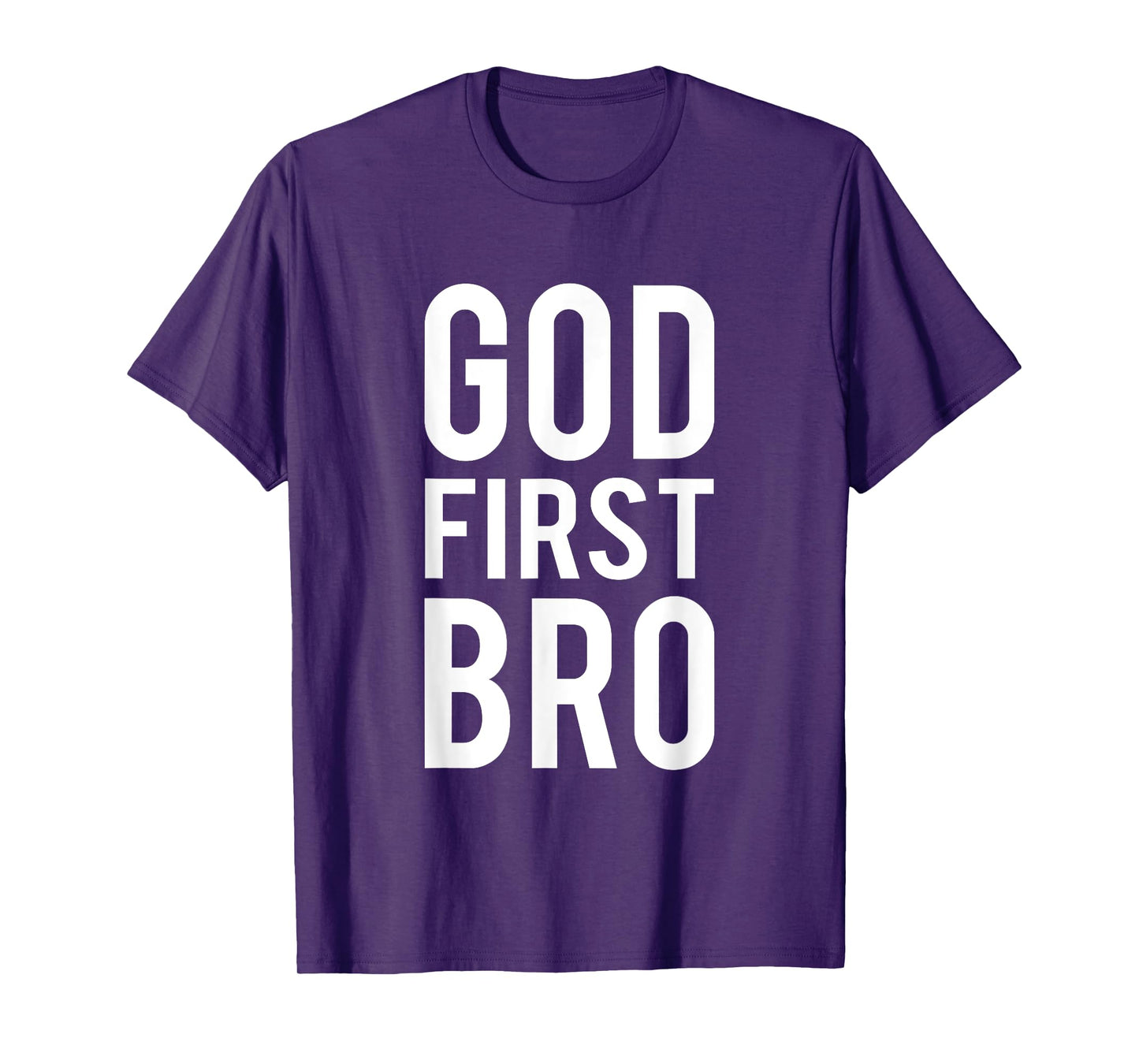God First Bro Religious God Jesus Christian Faith Cross Lion T-Shirt
