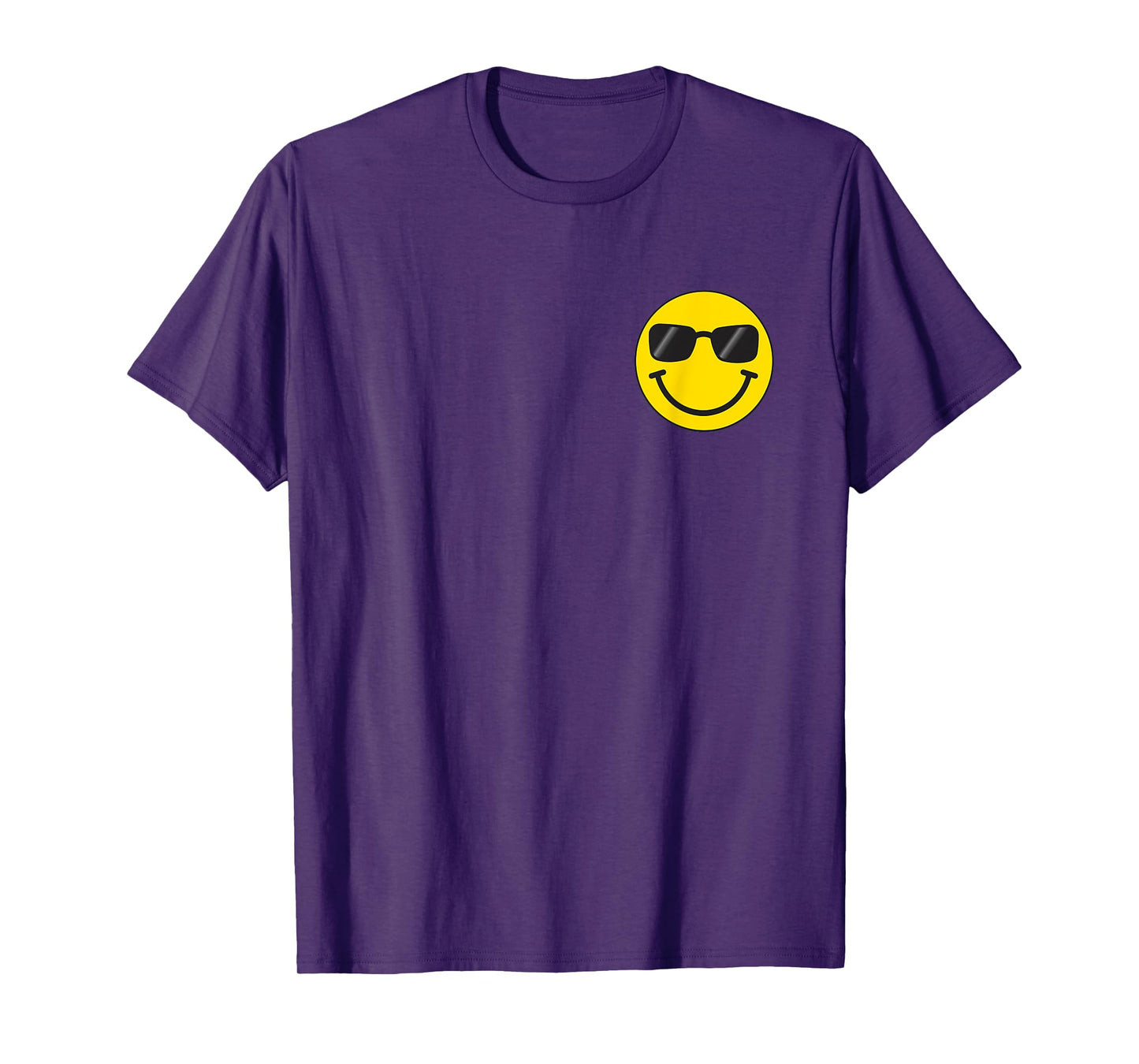 Funny Smiling Emoticon Men Women Graphic Happy Face Smile T-Shirt