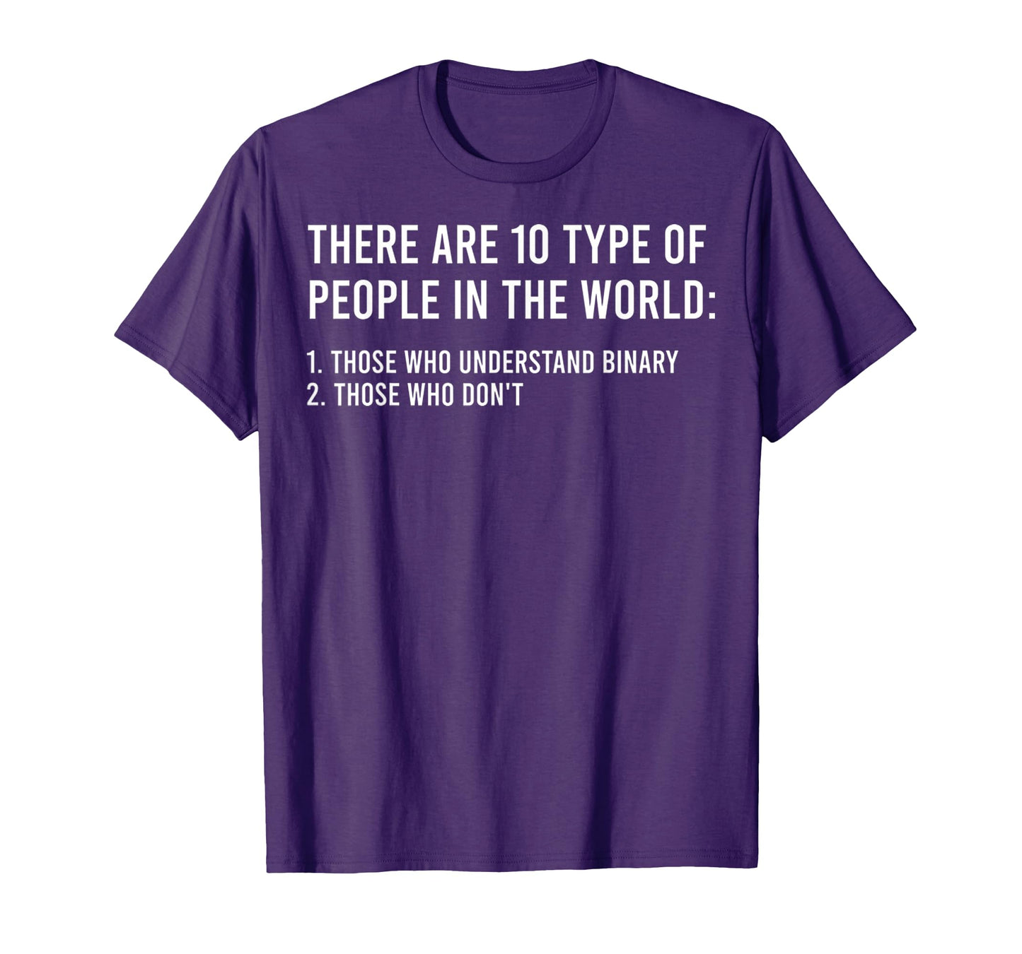 There Are 10 Types Of People In The World Funny Math Joke T-Shirt