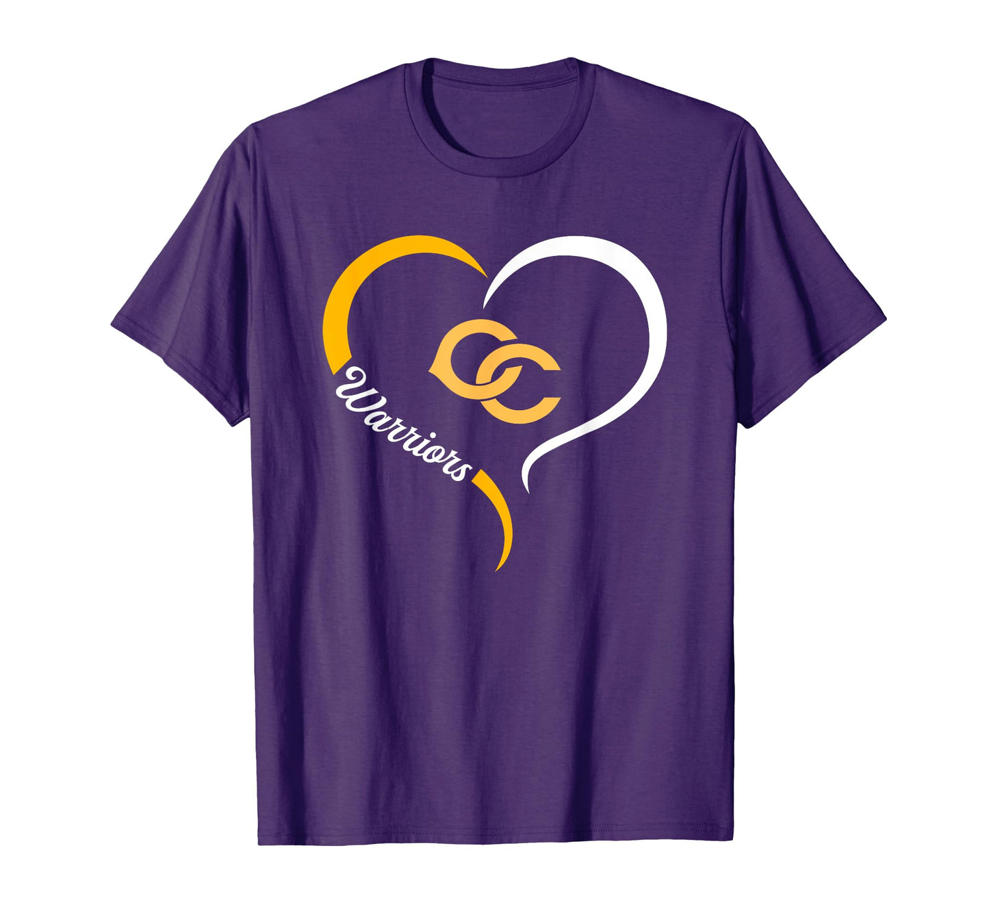 Cherokee County Warriors Logo Half Heart Slogan HS T-Shirt