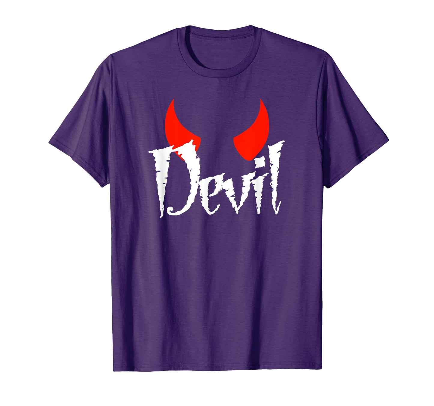 Devil Halloween Matching Couple Girlfriend T-Shirt