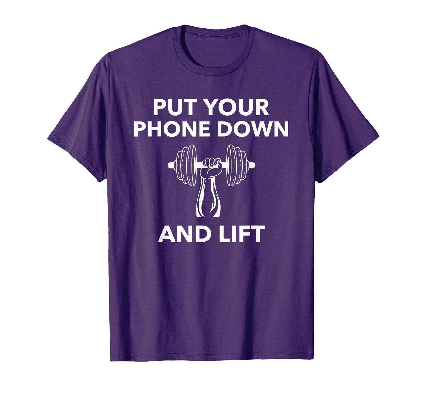The Gym Rules: Put Your Phone Down And Lift; Workout T-Shirt T-Shirt