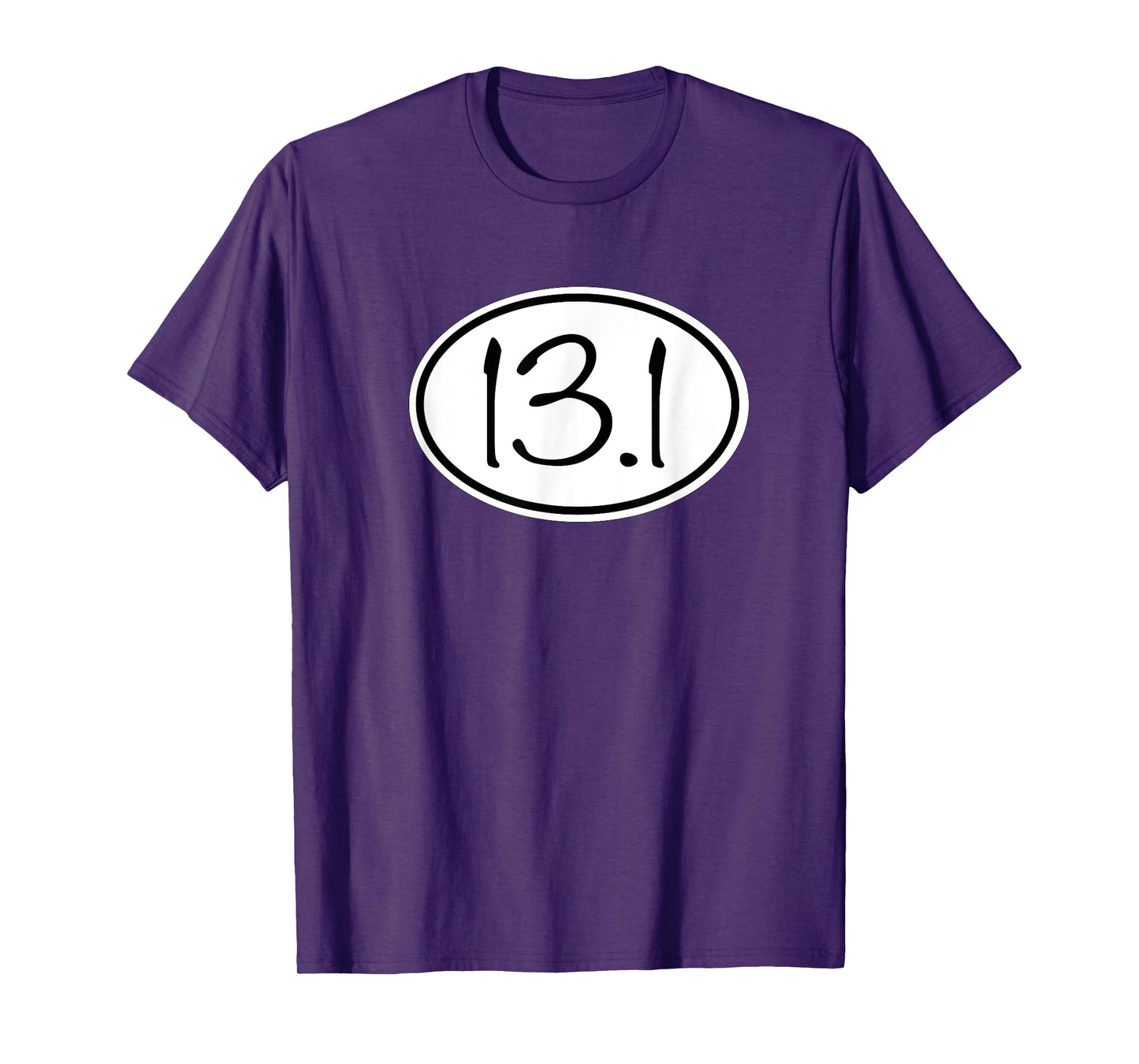 13.1 Oval Half Marathon Decal Running TShirt T-Shirt