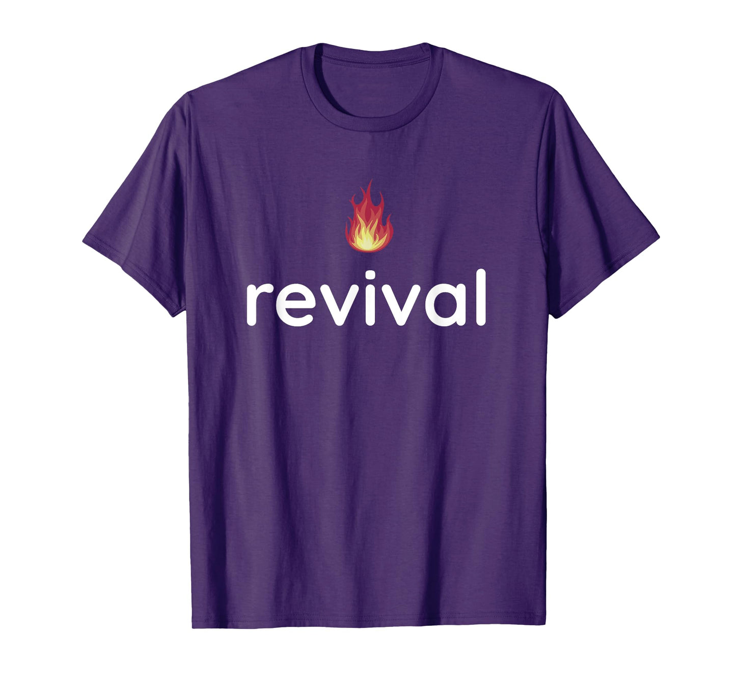 Revival Fire Jesus Christ Born Again Christian Church Bible T-Shirt