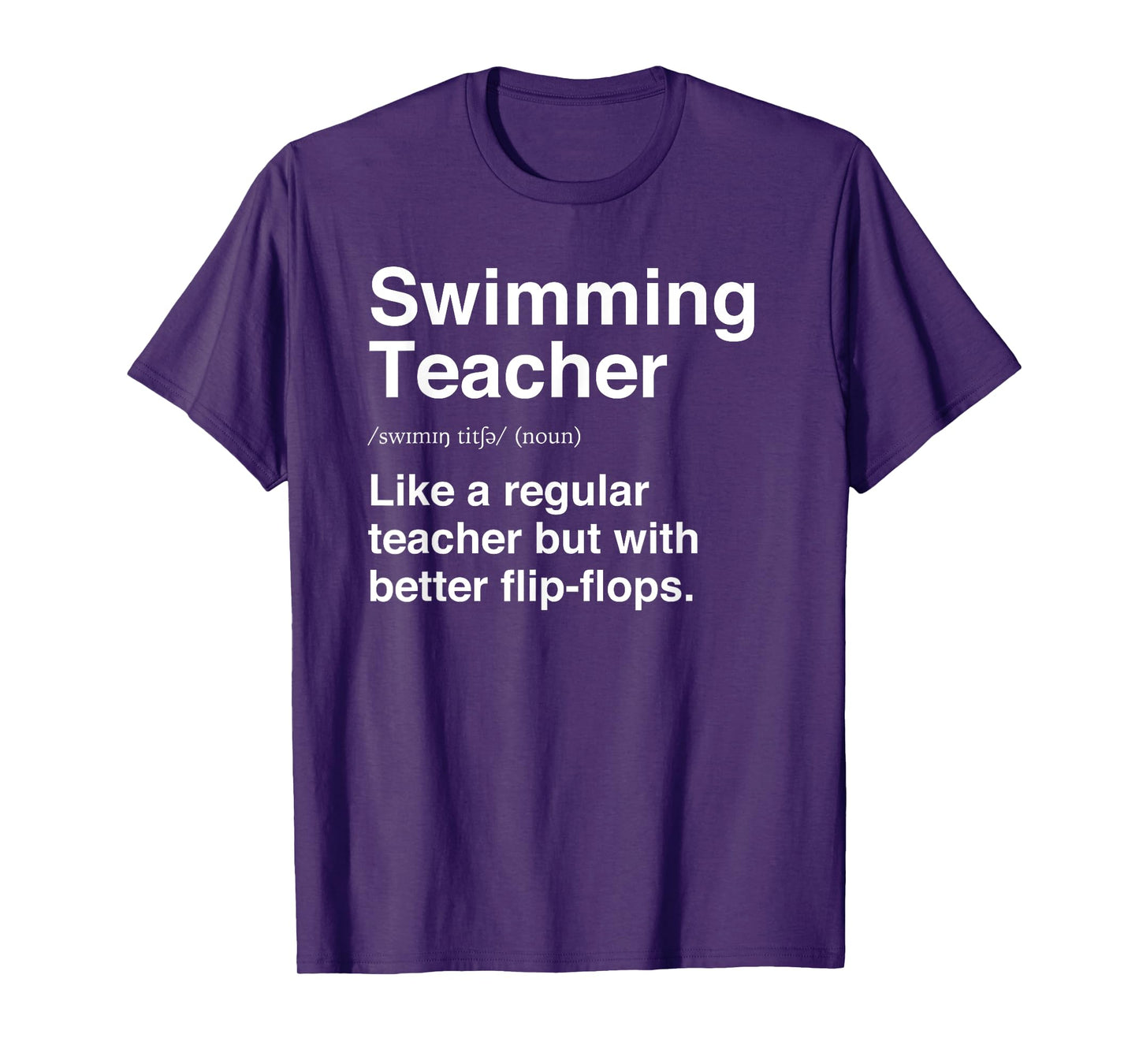 Swimming Teacher Funny Definition Swim Trainer Coach T-Shirt for Men Women