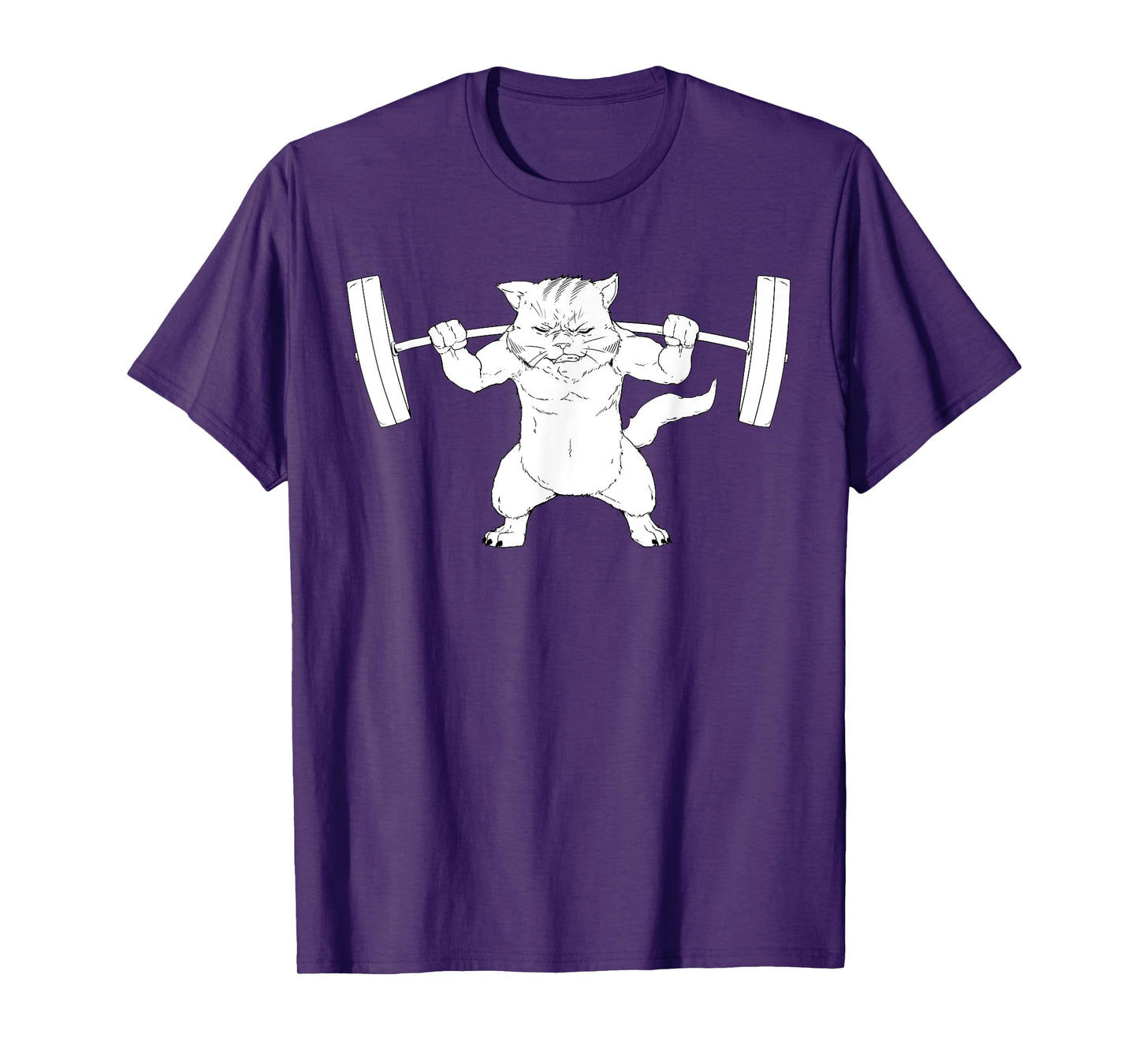 Cat Squat Powerlifting T-Shirt T-Shirt for Men Women Girls Kids