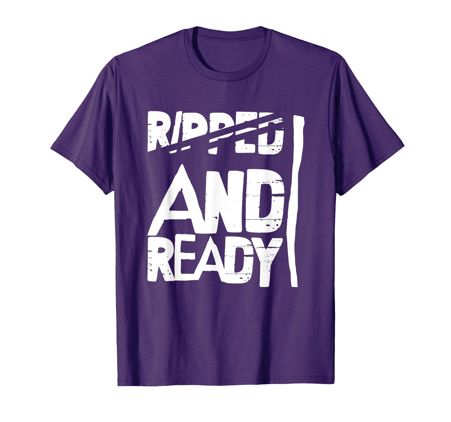 Funny Fitness Ripped And Ready Workout Gym T-Shirt