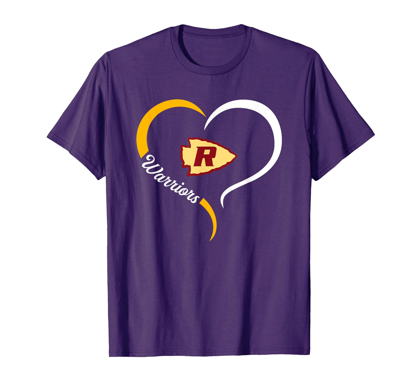 Riverdale Warriors Logo Half Heart Slogan HS T-Shirt