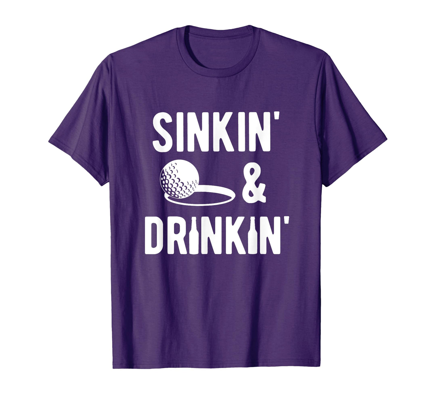 Sinkin' and Drinkin' funny golf T-Shirt