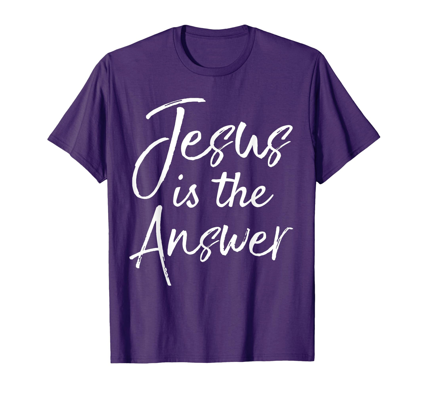 Christian Quote Gift for Women Cute Jesus is the Answer T-Shirt