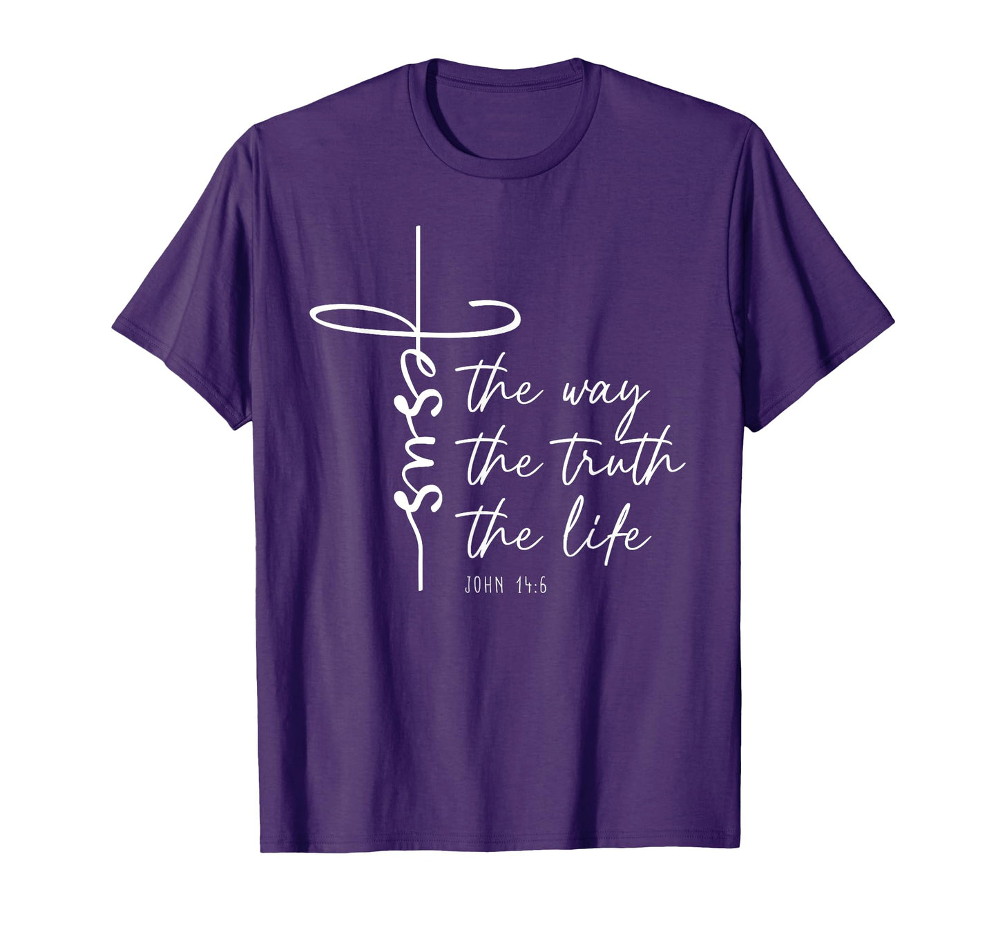 Christian Worship Women Men Kids Jesus The Way Truth Life T-Shirt