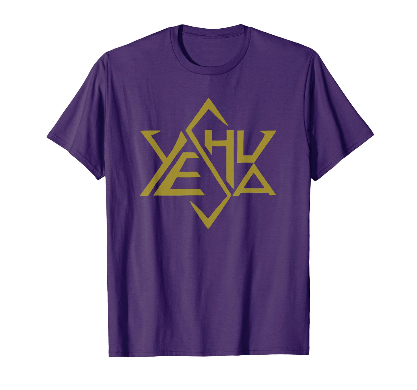 Yeshua T Shirt Jesus Gold Super Star Tetrahedron of David T-Shirt