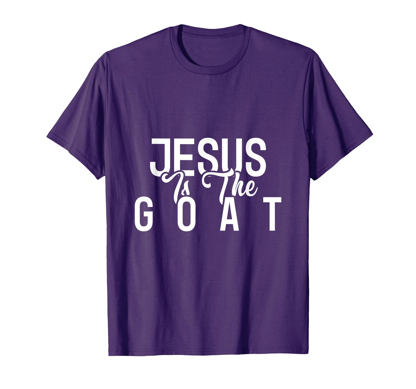 Jesus is the G.O.A.T - Jesus Shirts For Men- Jump Shot Jesus T-Shirt