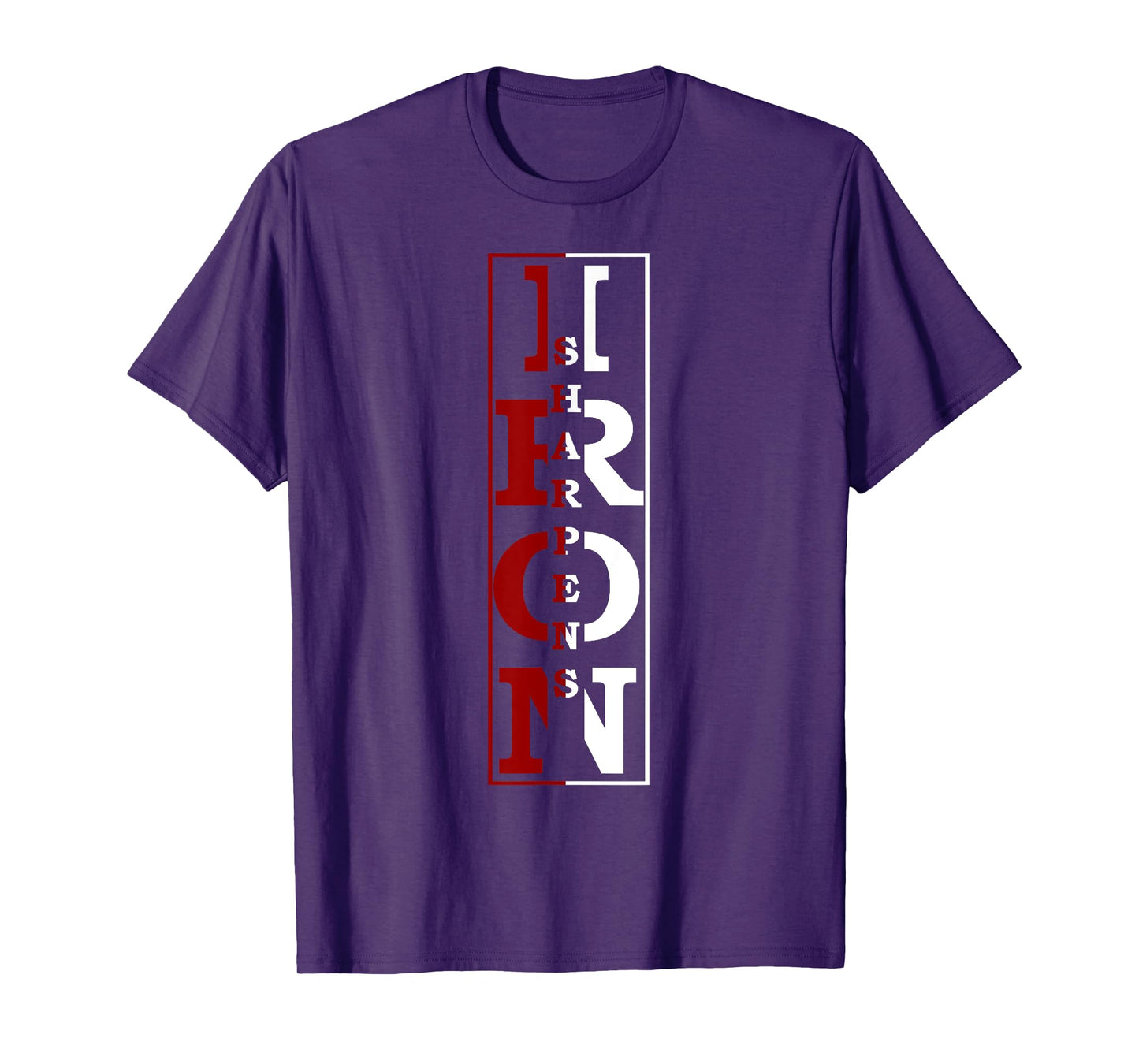 Christian Religious TShirt Iron Sharpens Iron T-Shirt