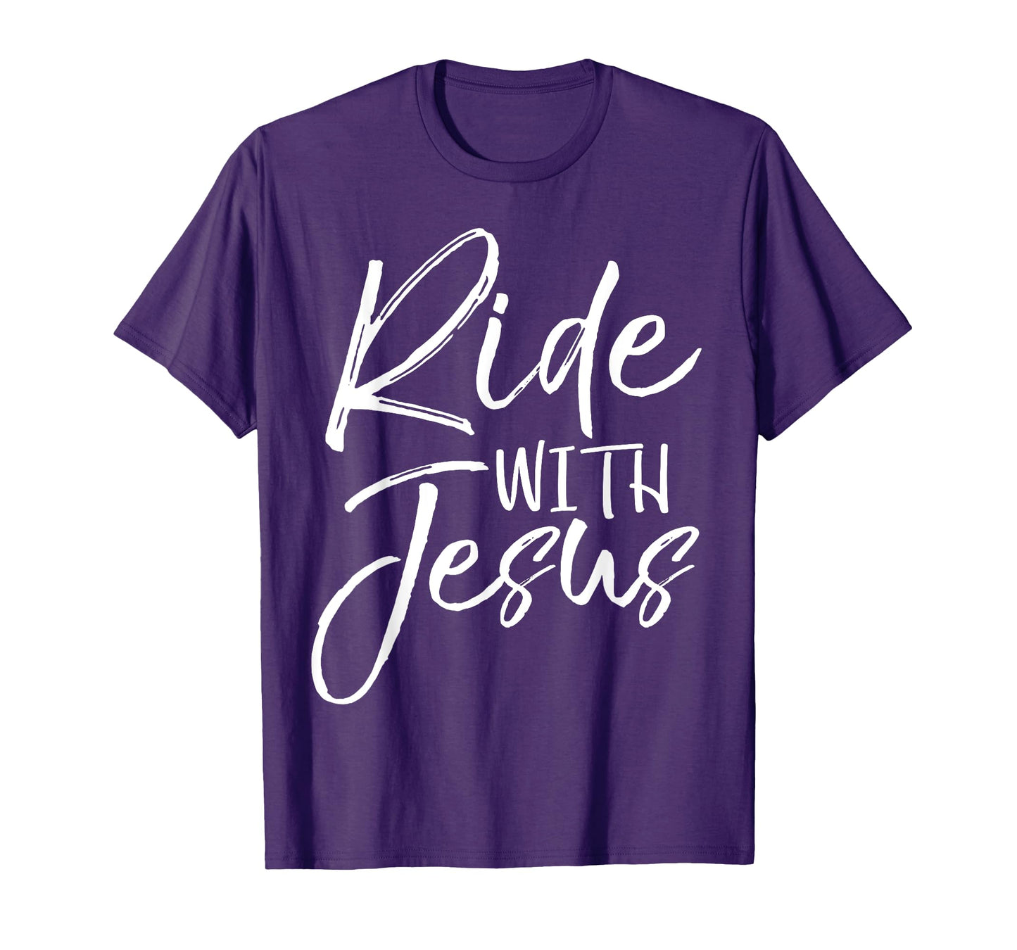 Christian Biker Gift Bike Riding Quote Fun Ride with Jesus T-Shirt