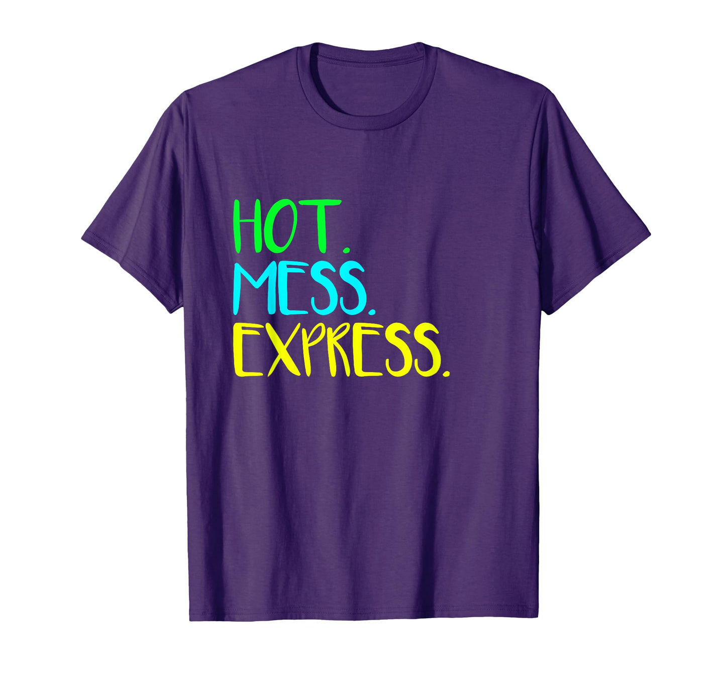 All Aboard The Hot Mess Express Life Status Funny Gym Shirt T-Shirt