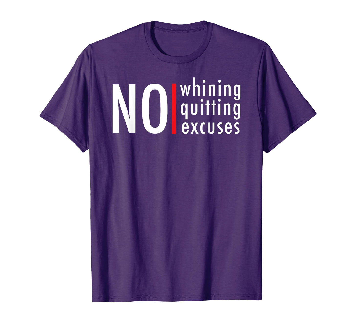 Hustle Gym No Whining Quitting Excuses Motivation Men Women T-Shirt