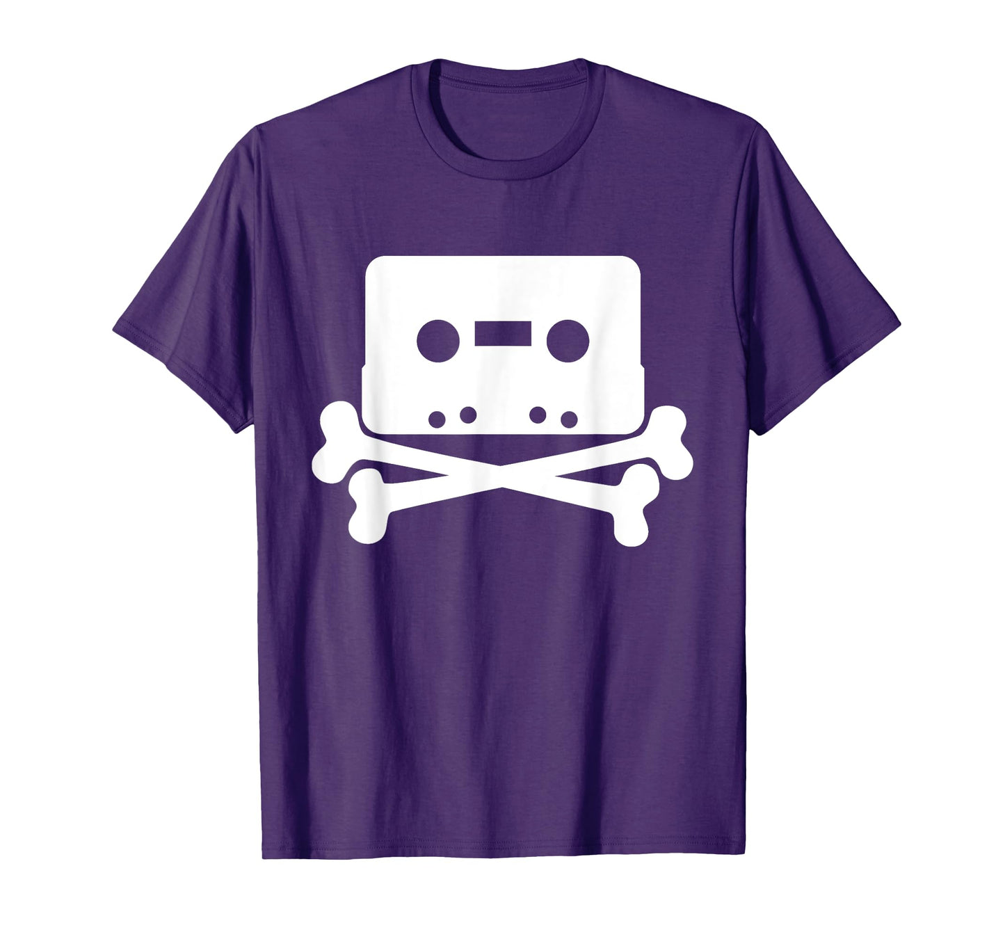 Vintage retro Cassette Tape Skull and Crossbones T-shirt T-Shirt