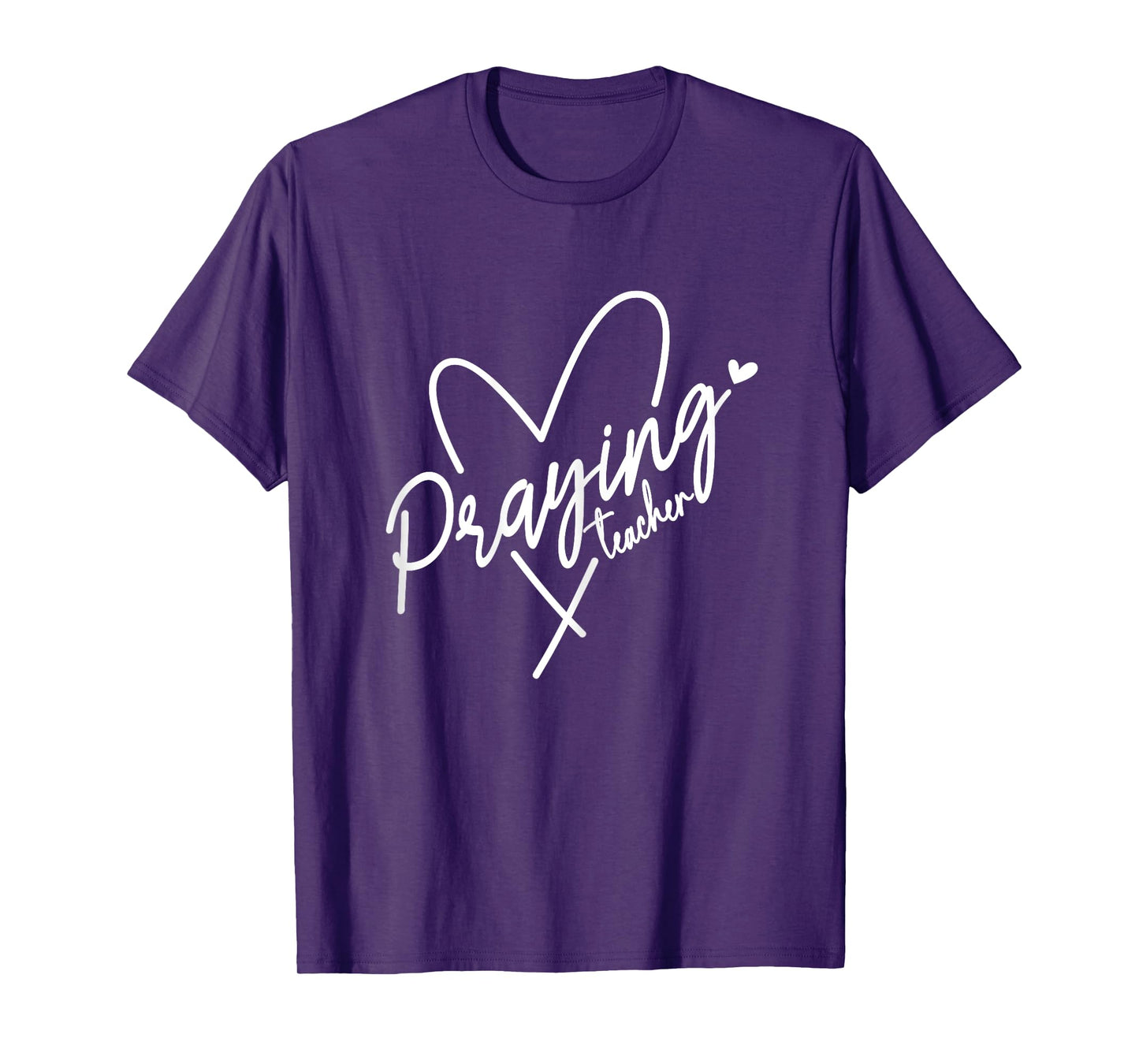 Praying Teacher This Teacher Prays Faith Prayer Warrior Hear Women T-Shirt