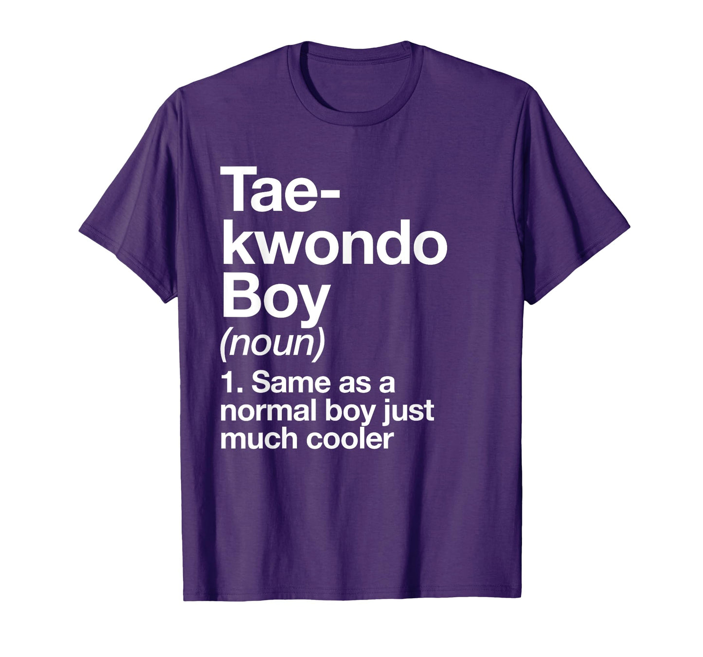 Taekwondo Boy Definition Funny Martial Arts Sports T-Shirt