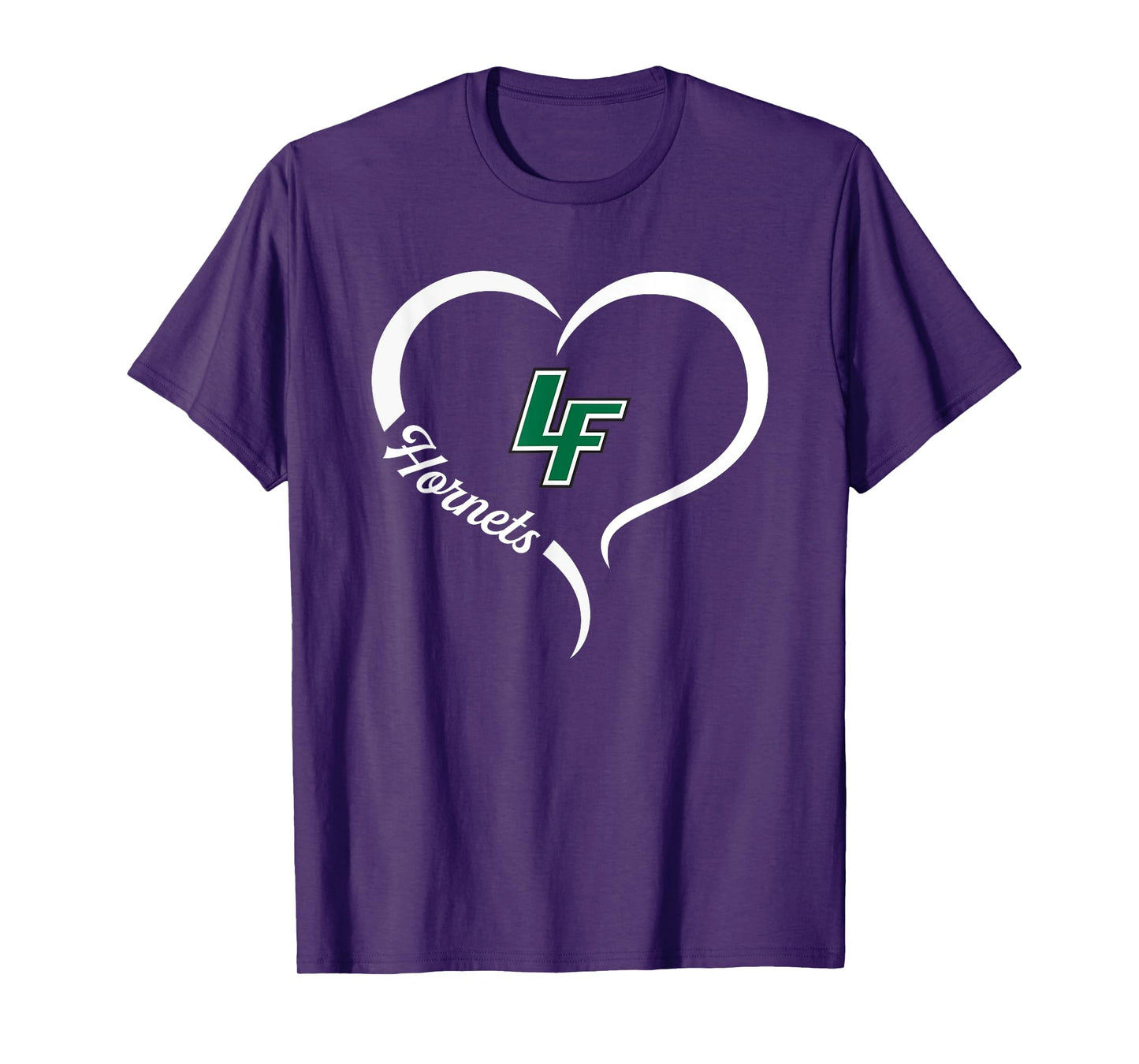 Locust Fork Hornets Logo Half Heart Slogan HS T-Shirt
