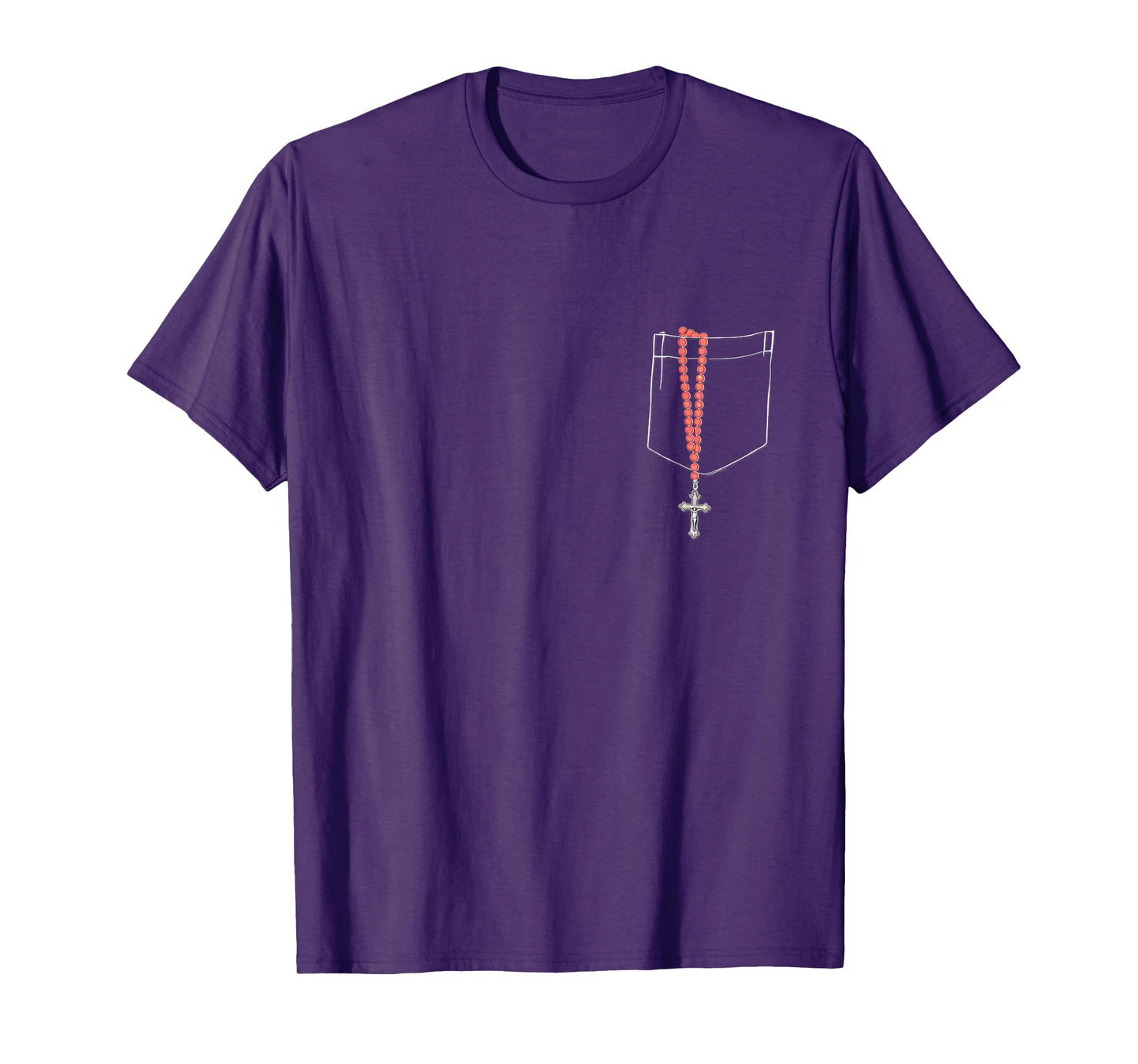 Pocket Rosary Pray the Rosary Catholic T-Shirt