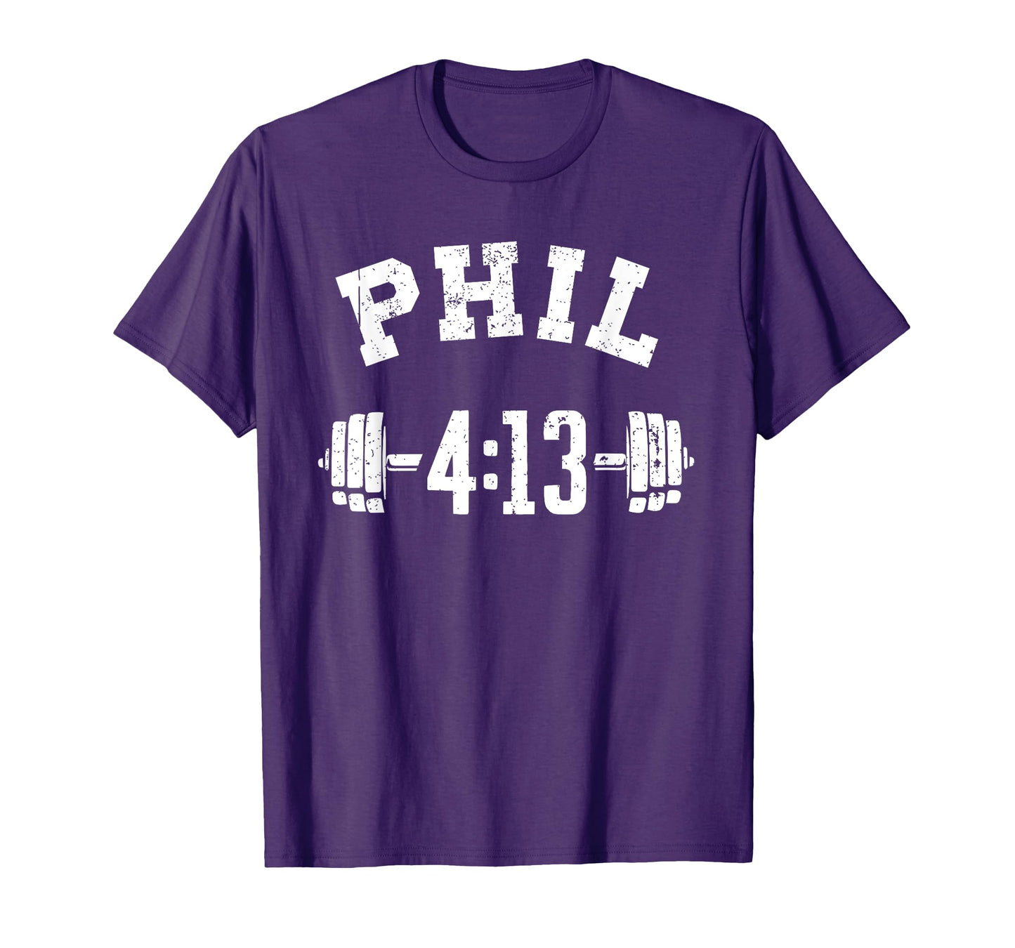 Phil 4 13 Workout, Philippians 4:13, Christian Weightlifter T-Shirt