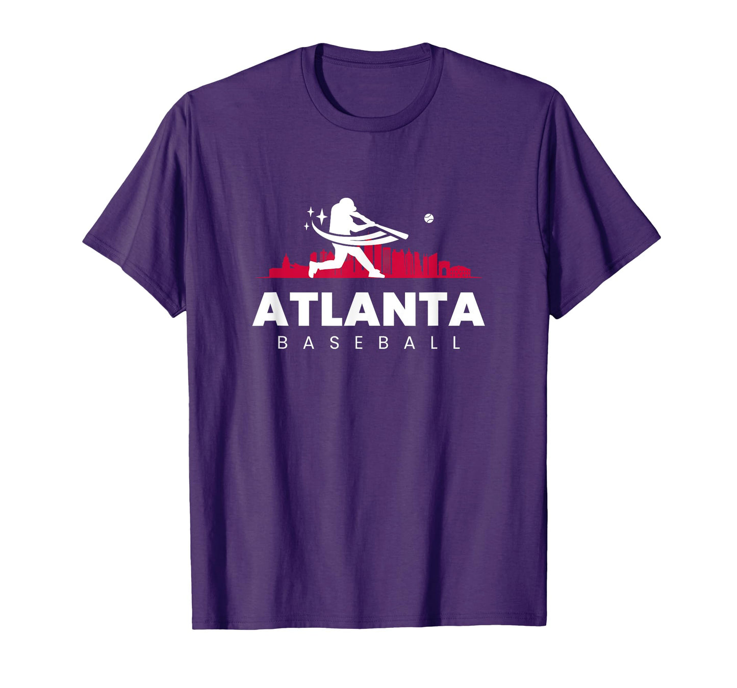 Atlanta Baseball Vintage Minimalist Retro Baseball Lover T-Shirt