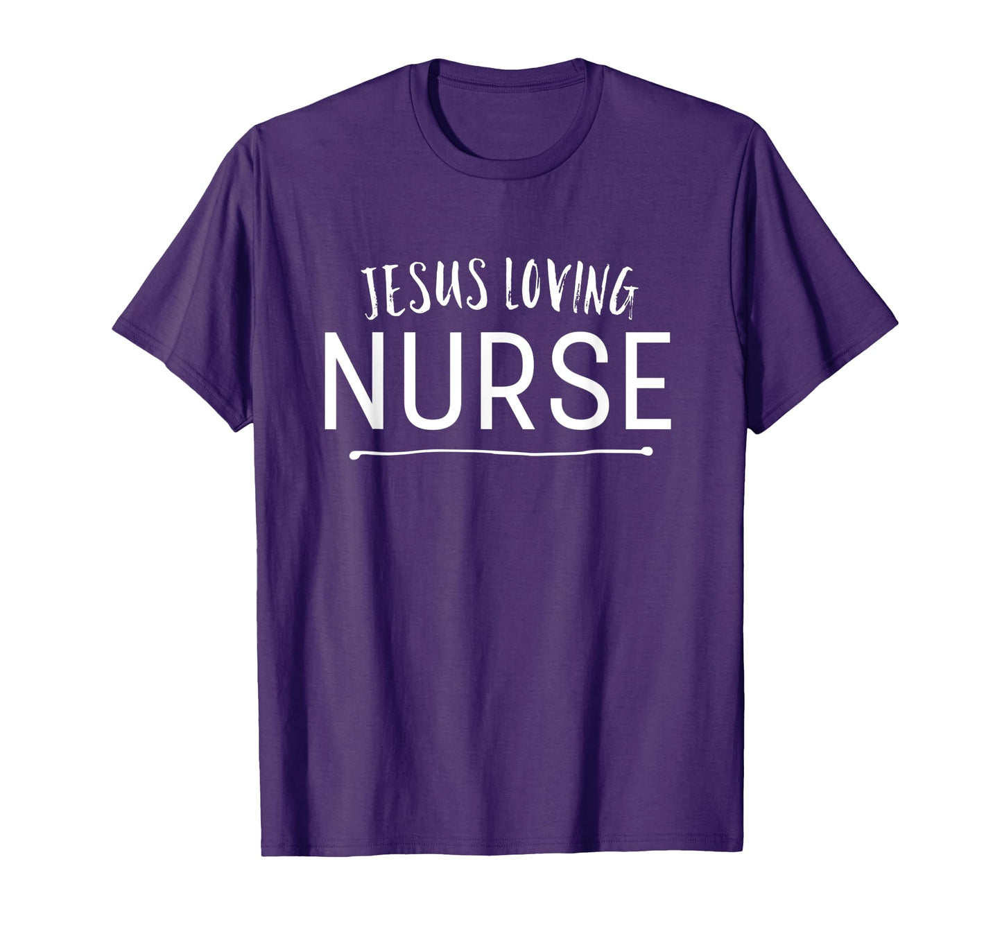 Jesus Loving Nurse Cute Christian Deluxe T-Shirt