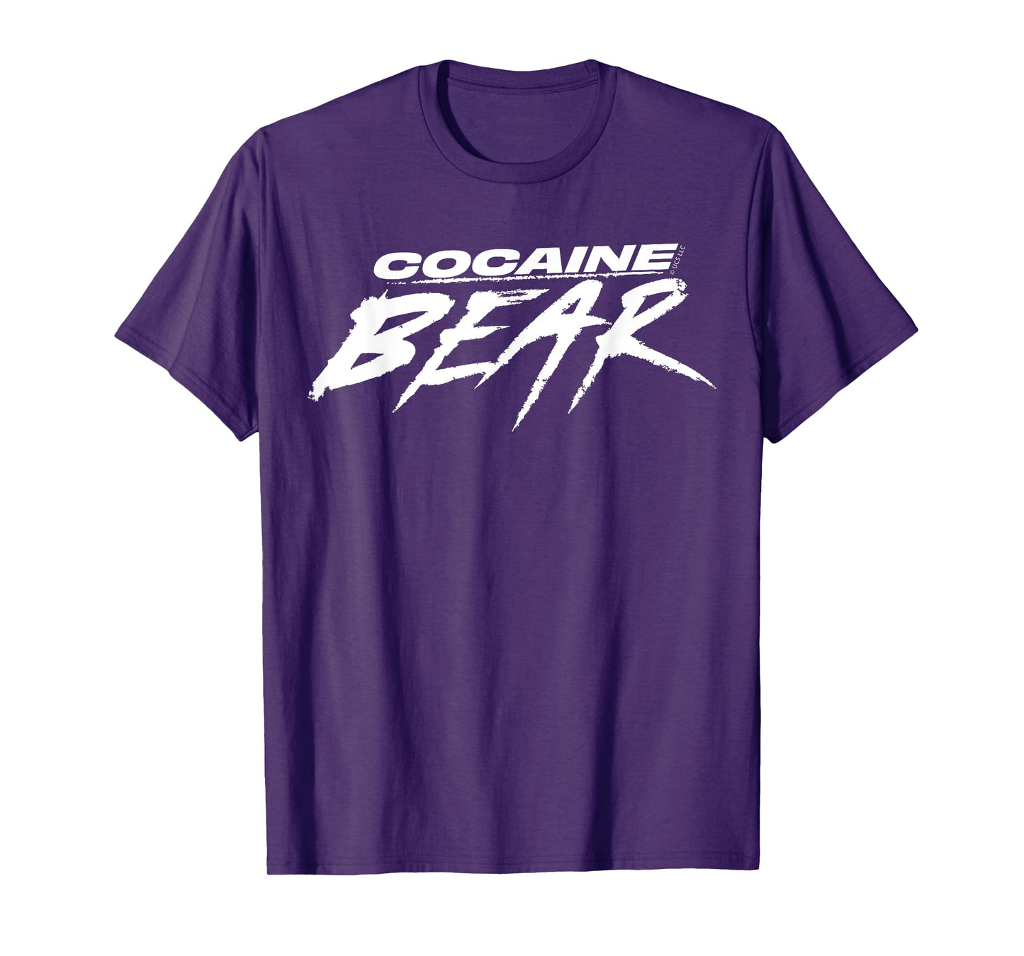 Cocaine Bear Black and White Logo T-Shirt