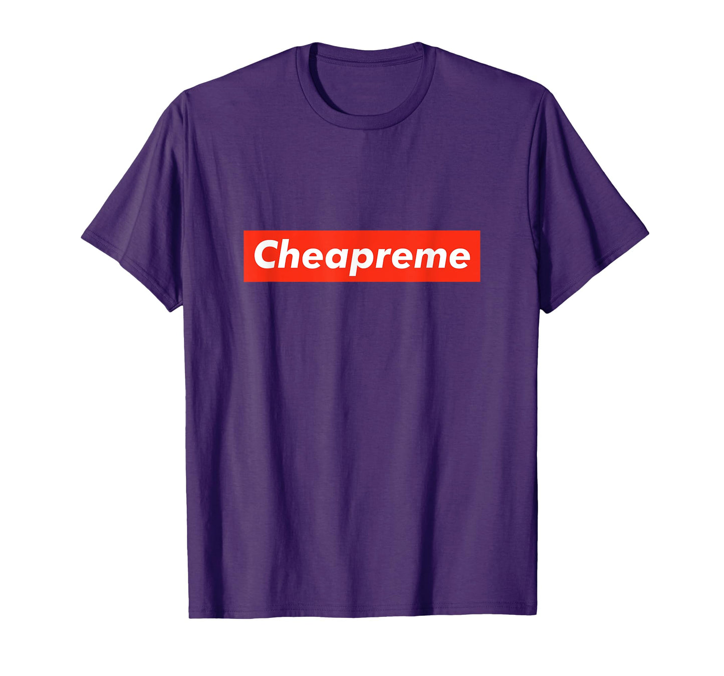 Cheapreme Black Classic Fit Crew Neck T-Shirt, Small, Men's