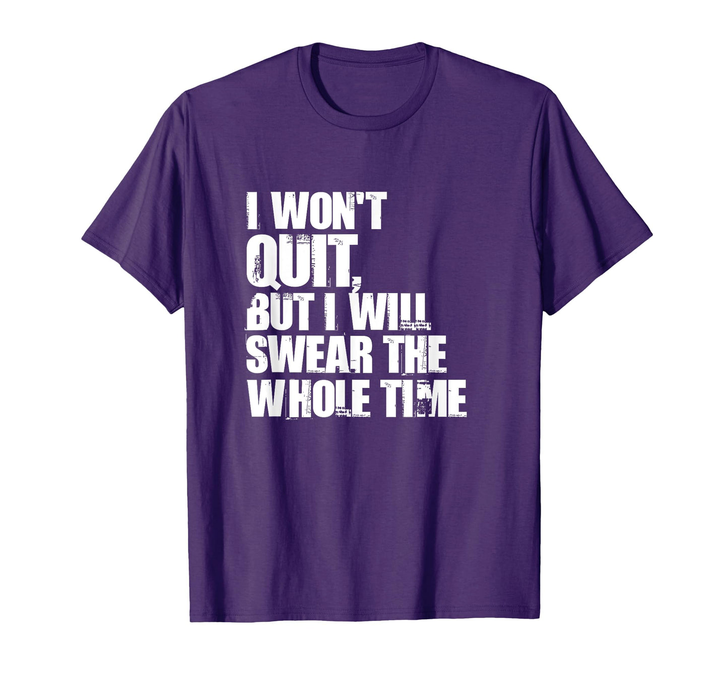 I Won't Quit But I'll Swear The Whole Time Running Gift T-Shirt
