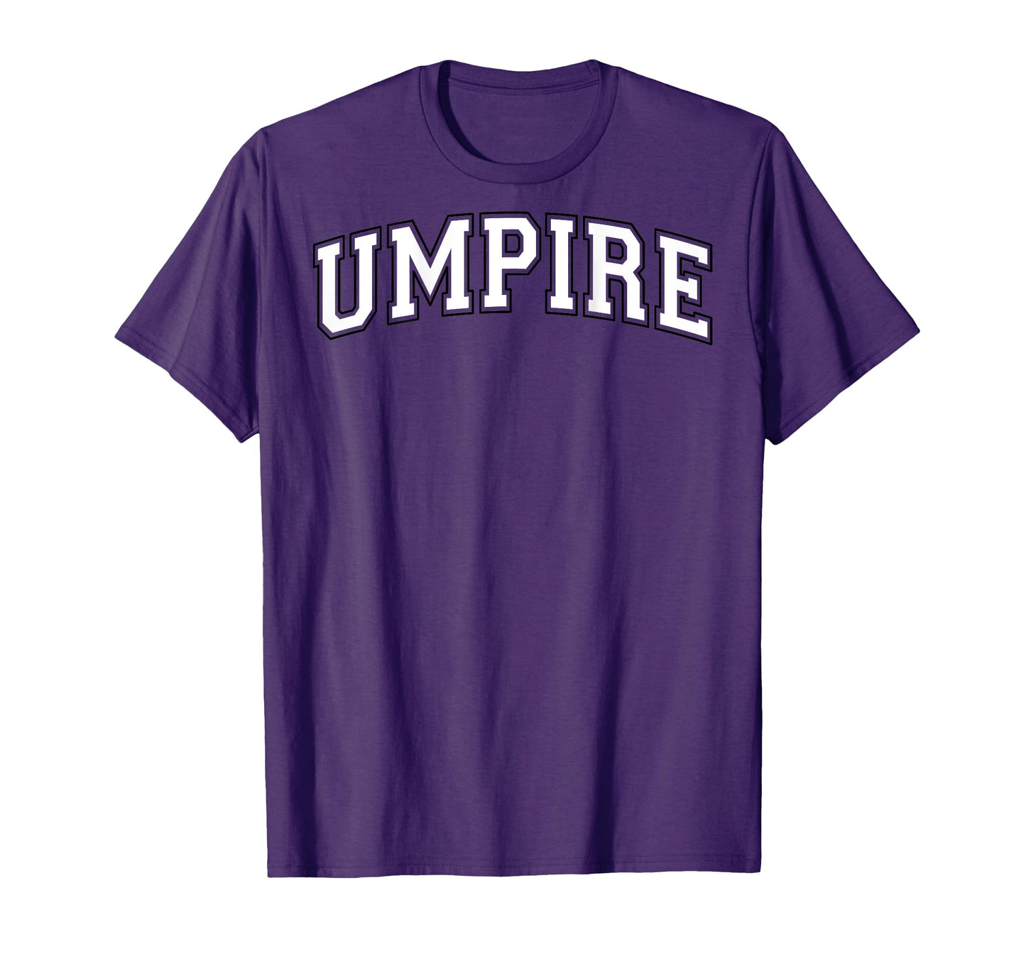 Umpire Baseball Softball Vintage White Black on the back T-Shirt