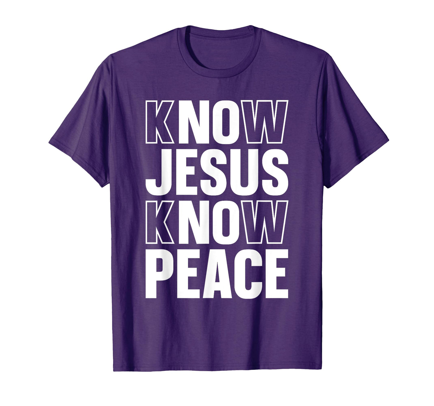 Know Jesus Know Peace Religious Church Christian T-Shirt