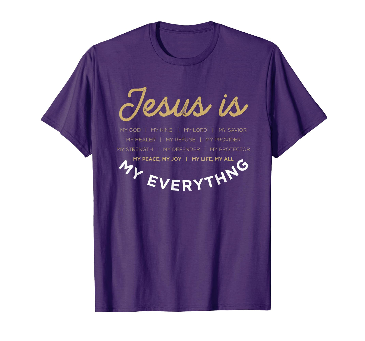 Jesus Is My God Jesus Devotee Christian Bible Prayer Jesus T-Shirt