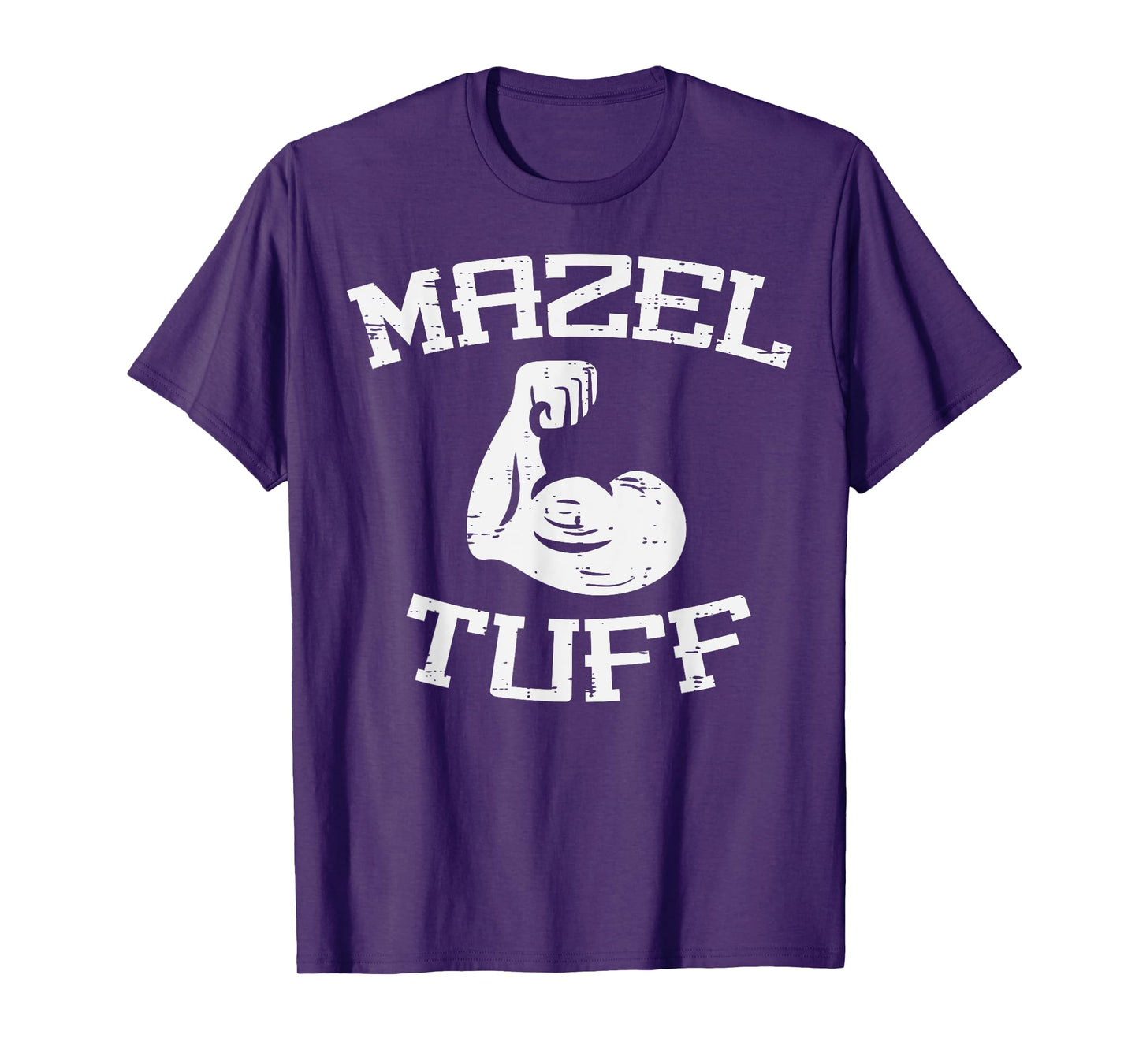Gym Mazel Tuff Jew Workout Funny Fitness Hanukkah Men Women T-Shirt