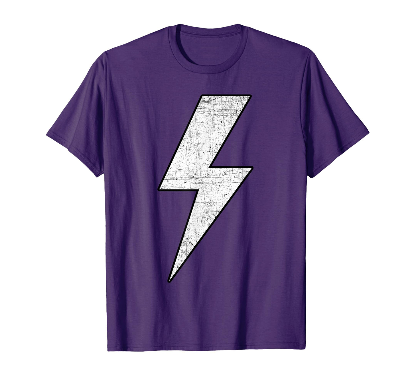 BLACK & WHITE Bolt Lightning Thunderbolt Team T-Shirt