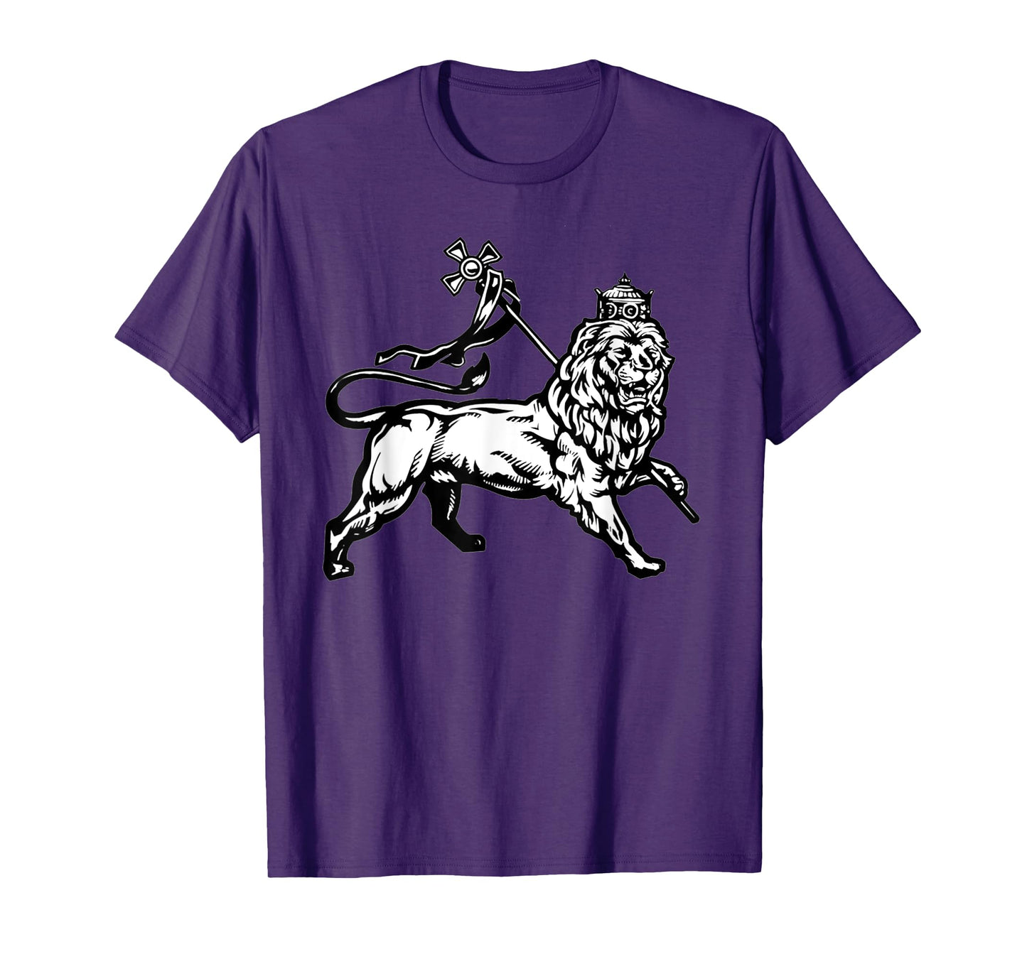 Ethiopian Rasta gift Lion of Judah With Ethiopian Cross T-Shirt
