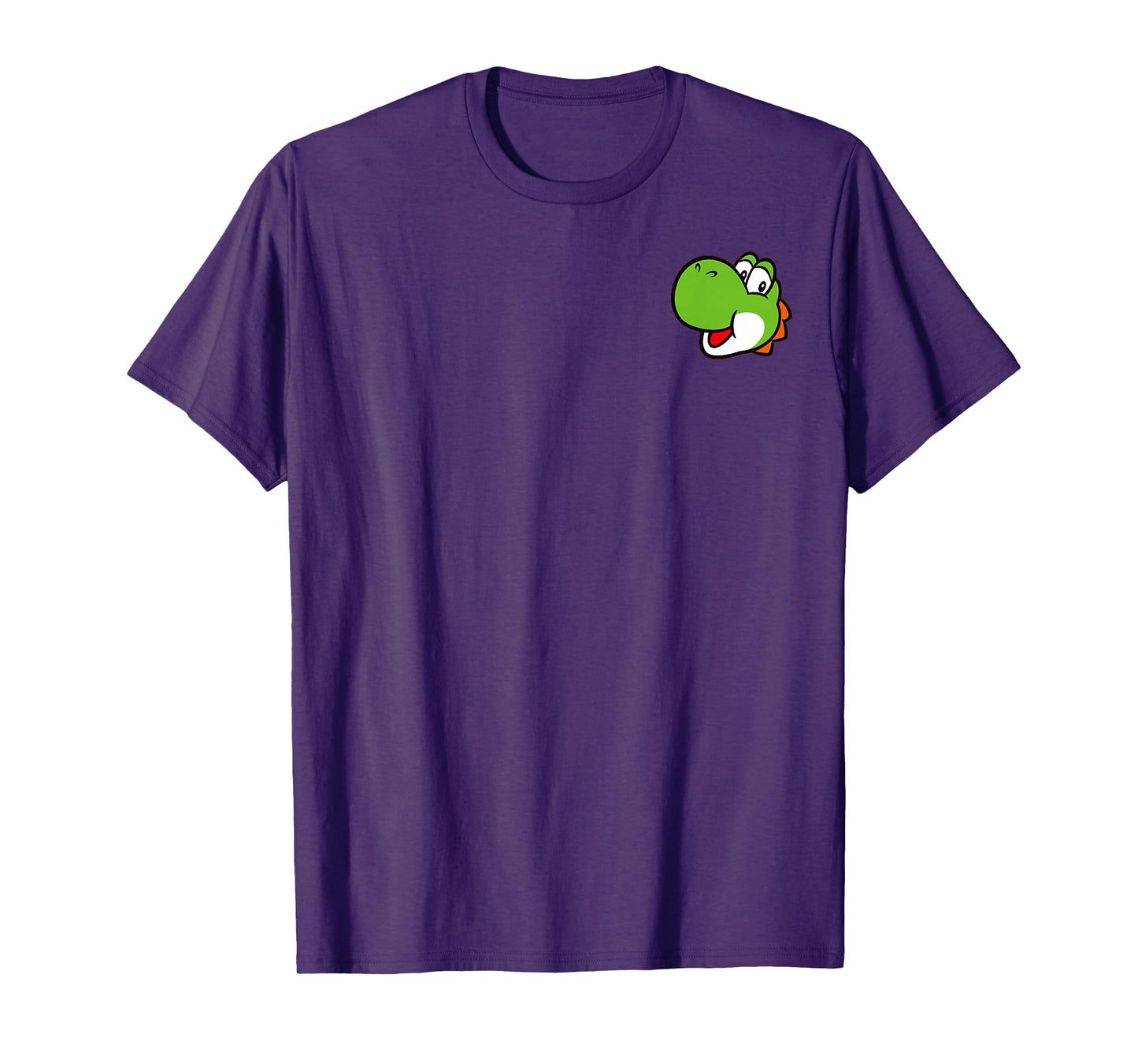 Super Mario Bros Yoshi Left Chest Portrait T-Shirt