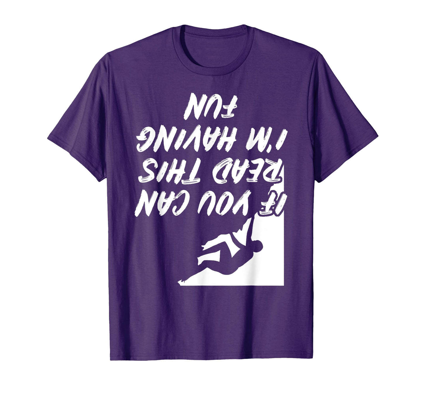 Funny Rock Climbing Bouldering Gift: Womens & Mens Graphic T-Shirt