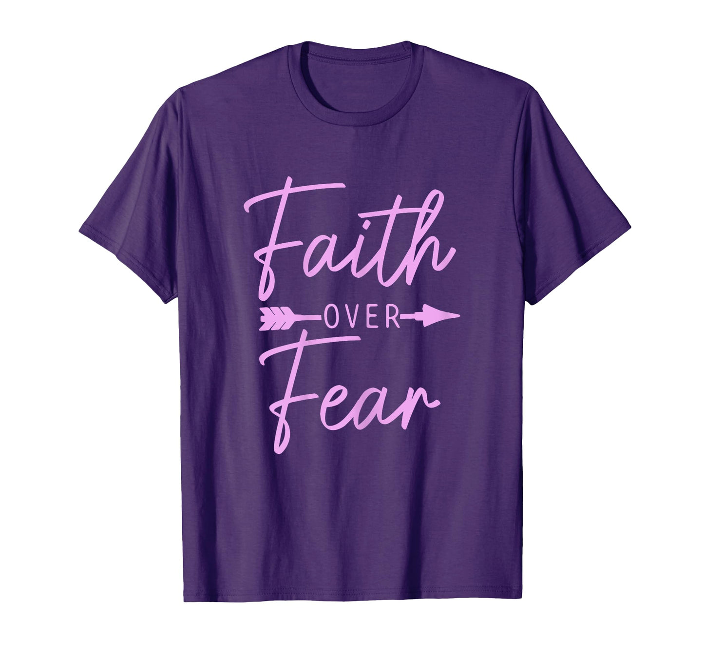 Faith Over Fear Christian Pastor Religious Bible Verse T-Shirt