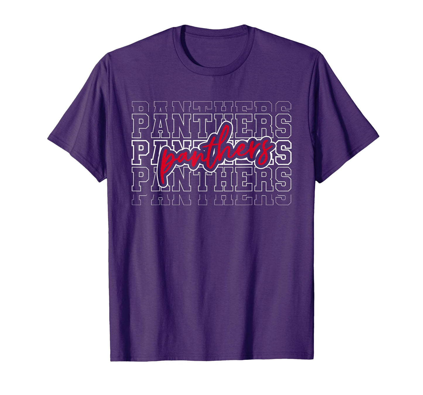 Vintage Panthers School Sports Name Spirit Back To School T-Shirt
