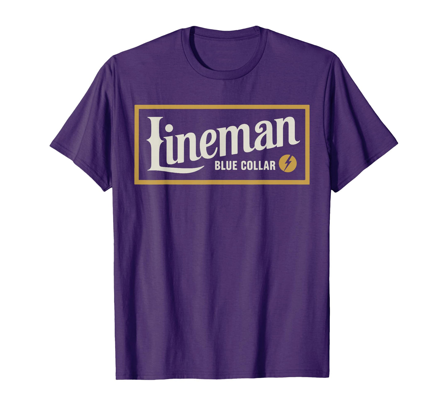 Vintage Lineman Blue Collar Retro Gift for Men Women Kid T-Shirt