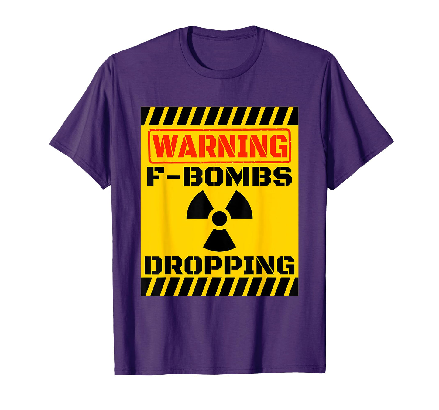 F Bombs Dropping Warning Funny Sarcastic Adult Humor Nuclear T-Shirt