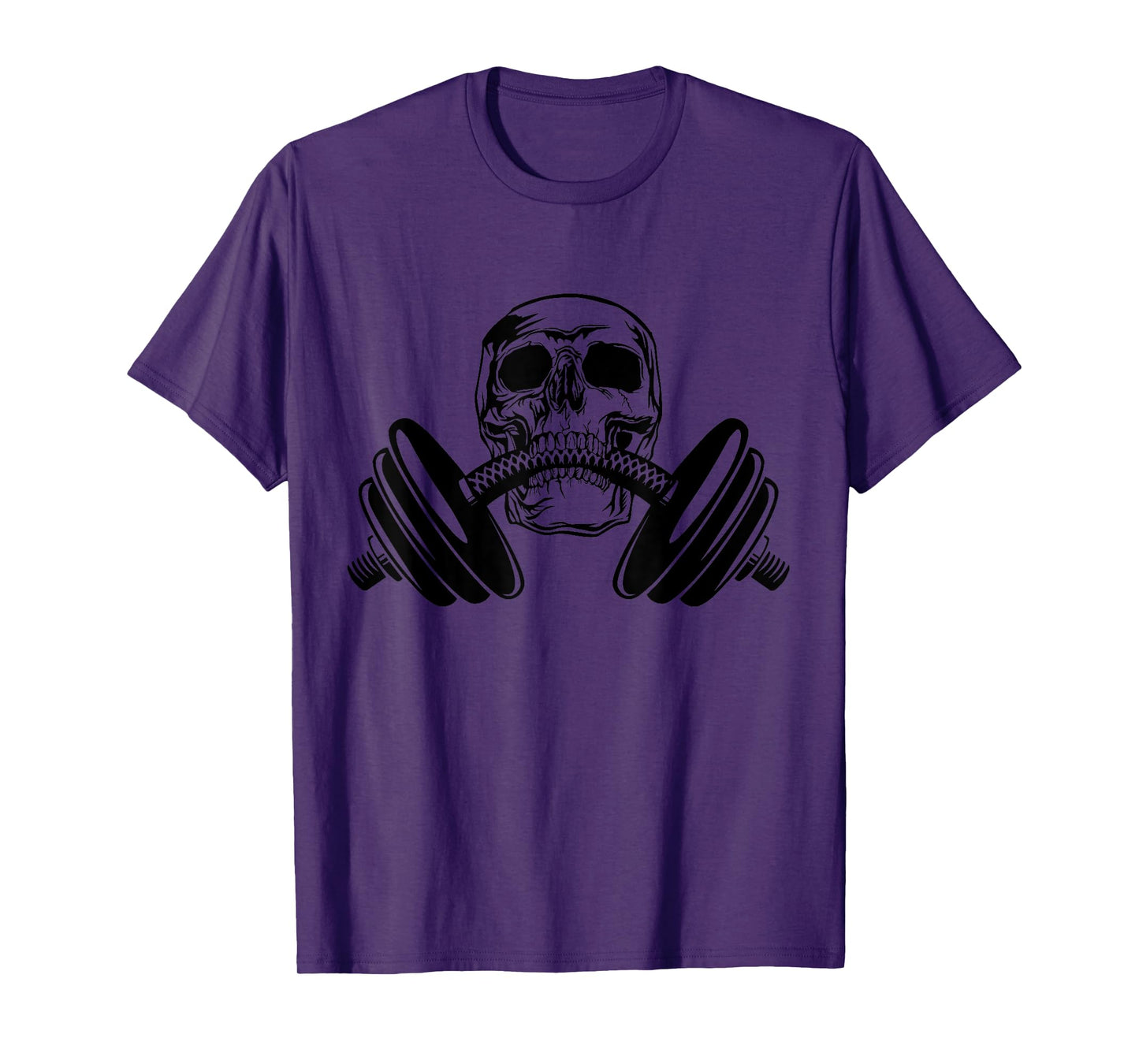 Weightlifting Skull Deadlift Workout & Gym Crew Weightlifter T-Shirt