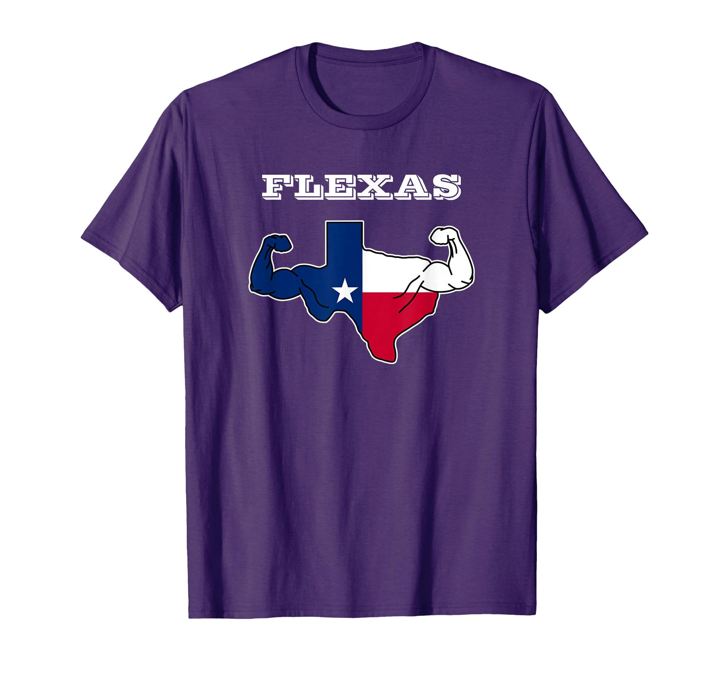Texas Flag Flexas Gym Workout Weightlifting Shirt T-Shirt