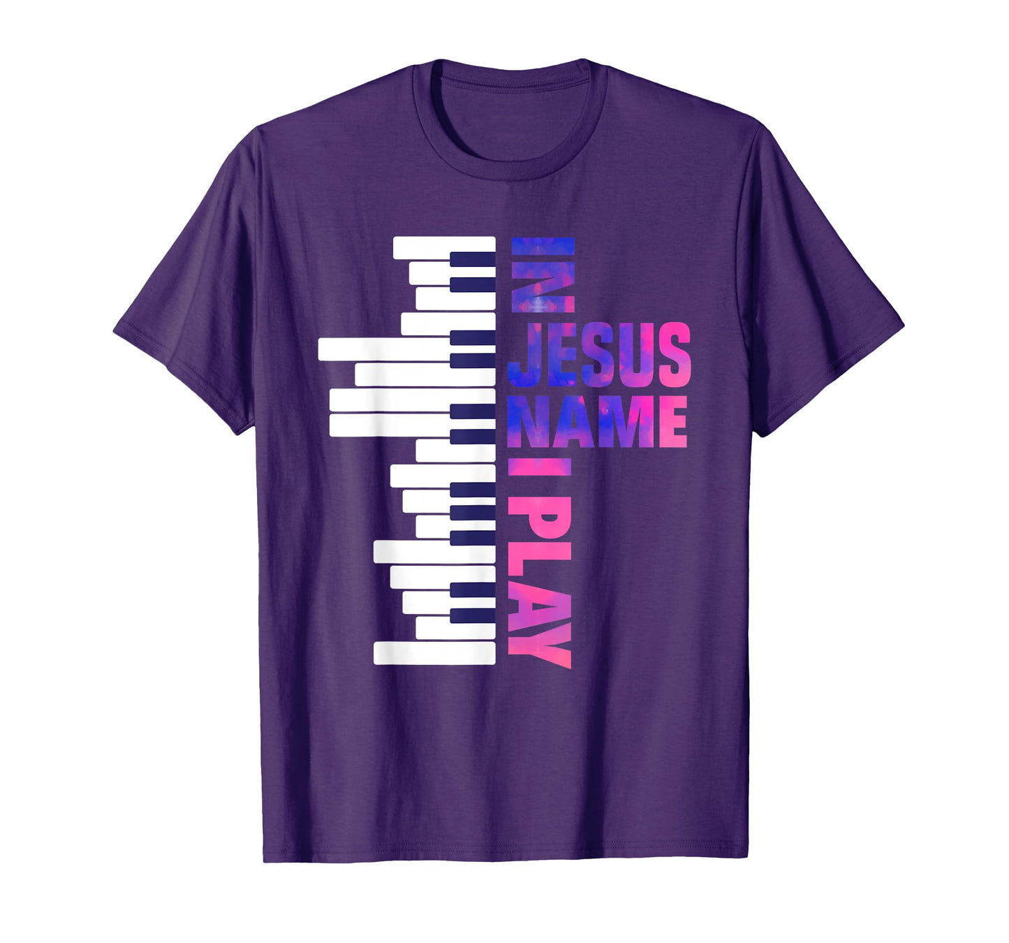 Christian Jesus Piano Player Pianist Keyboard Player Piano T-Shirt