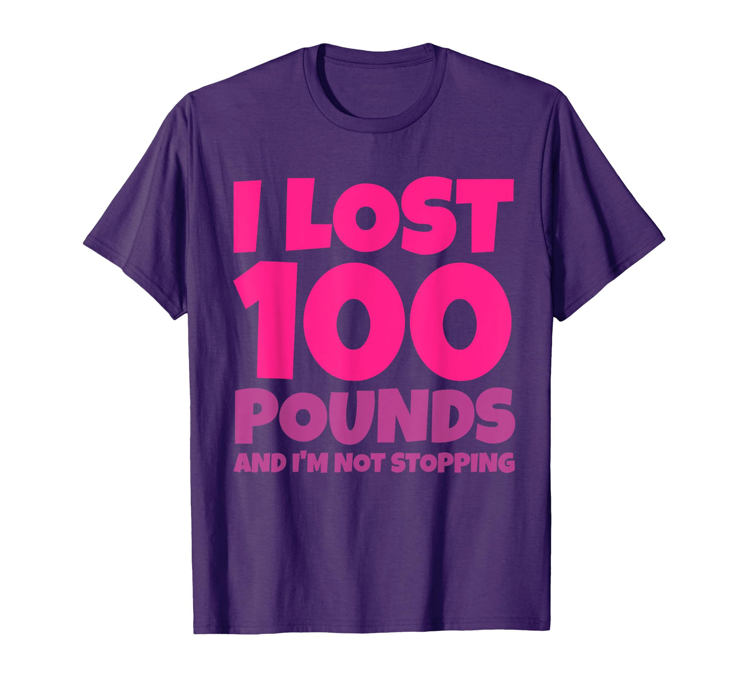 I Lost 100 Pounds Proud Weight Loss Celebration Goals T-Shirt