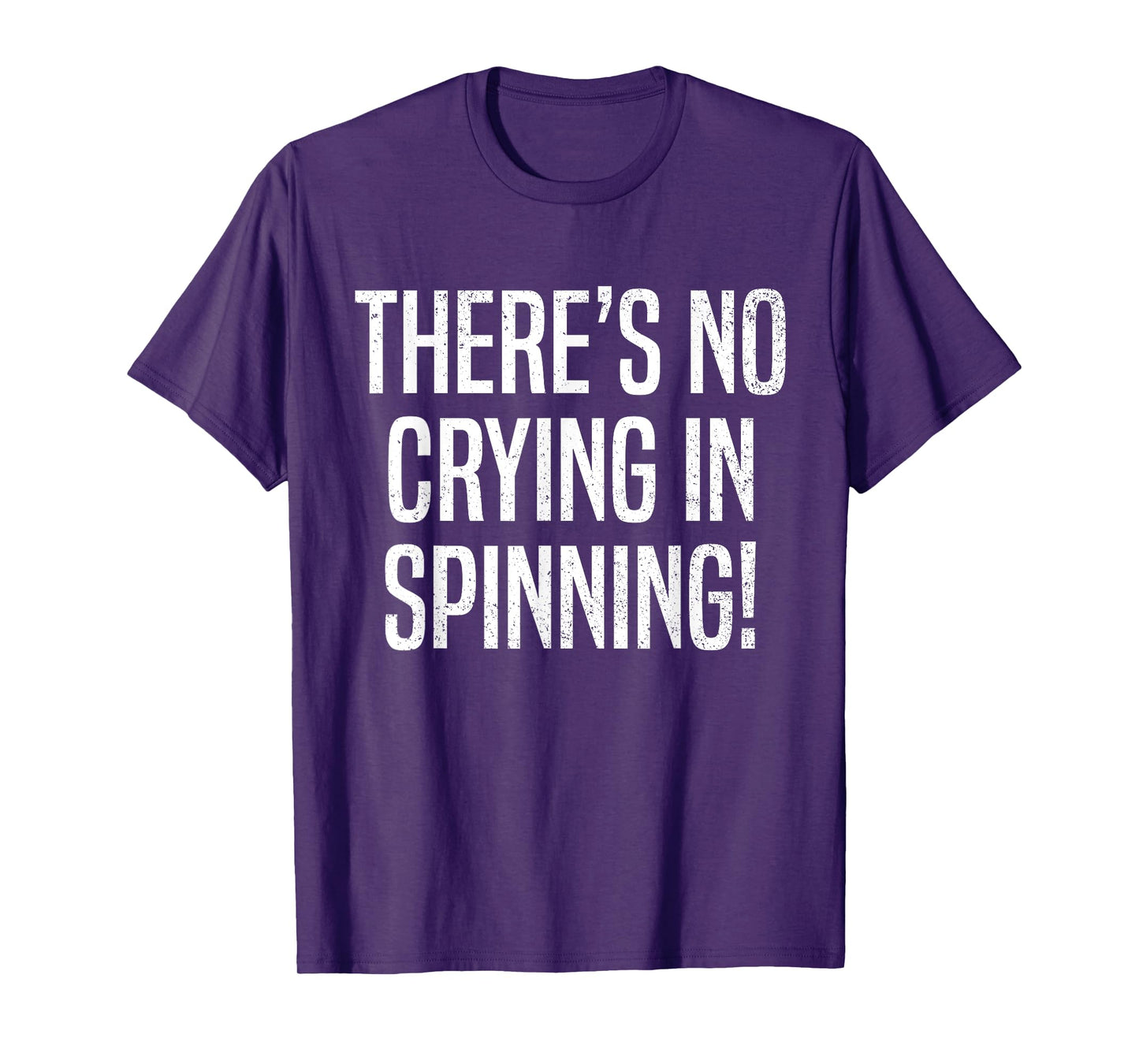 There's No Crying in Spinning Funny Spin Class Gym Cycling T-Shirt