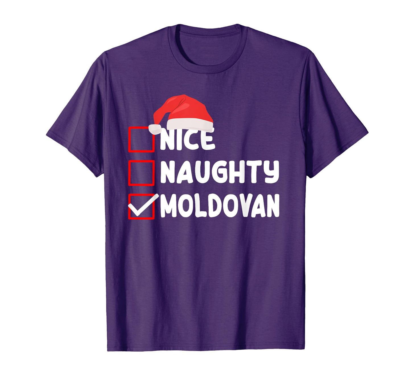 Funny Moldovan Christmas Costume Moldova Xmas T-Shirt